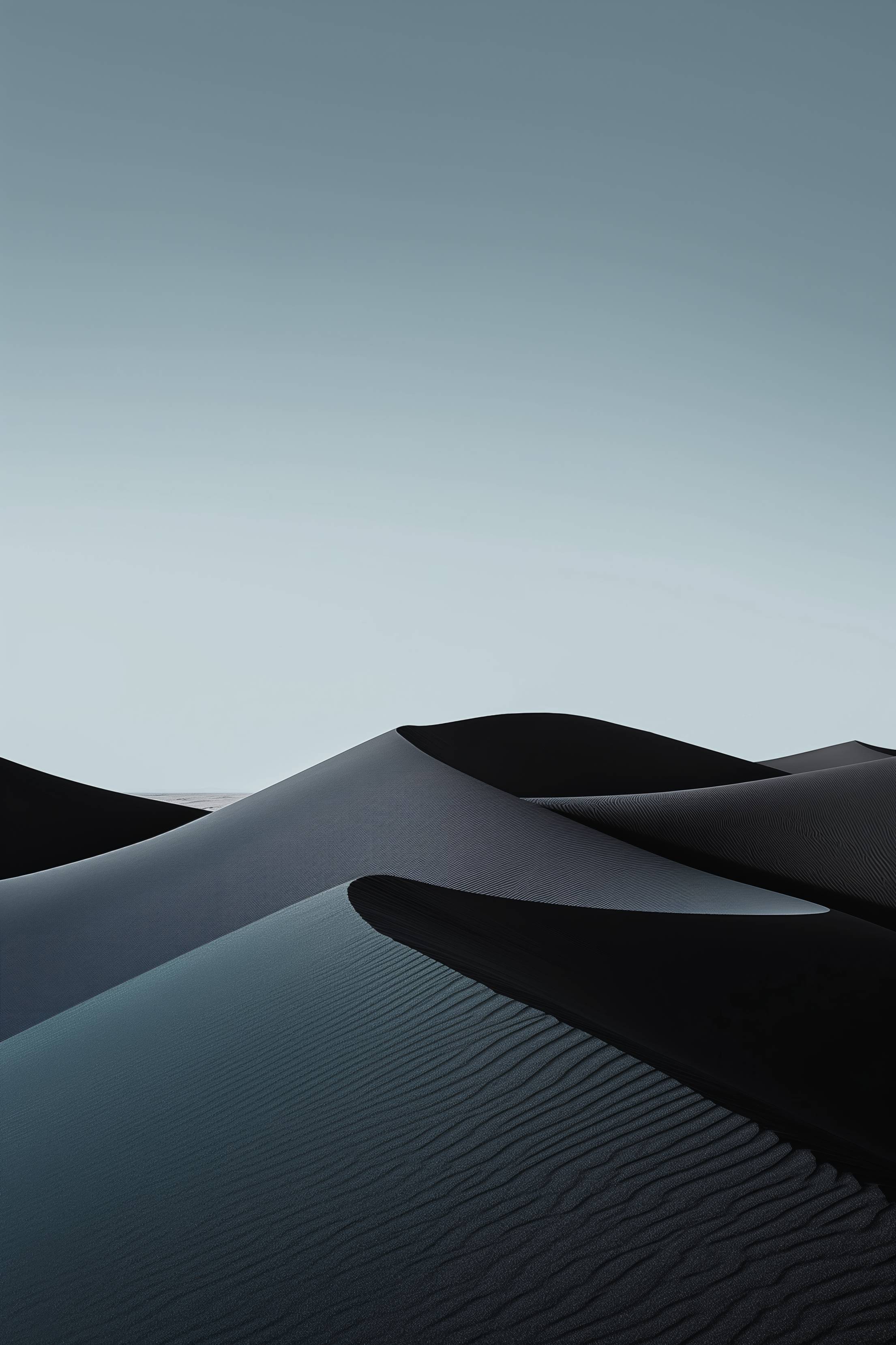 Black Sand Dunes Smartphone Wallpaper Free Download