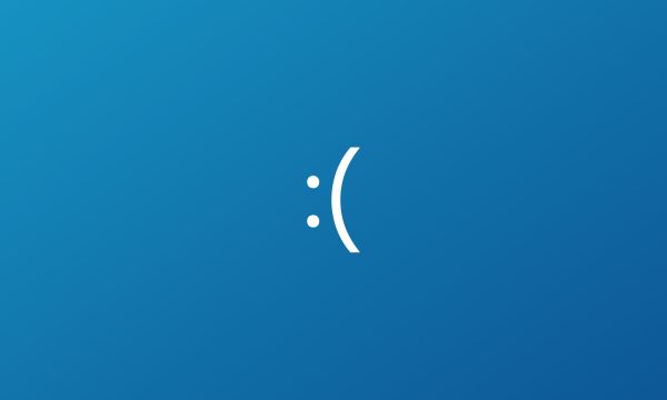 Blue Screen Microsoft BSOD Sad Smiley Free Photo