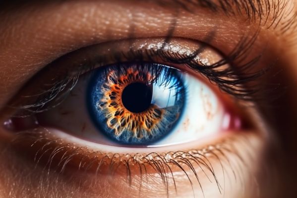 Deep Woman Colorful Eye Ultra Macro Close-Up Free Stock Photo