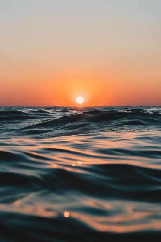 Gorgeous Sunset Over the Sea Free Image