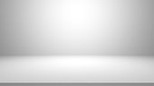 White gray gradient room background