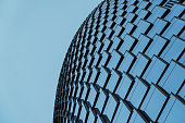 Exterior of Skyscraper, Windows of Office Building