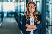 Portrait of smiling businesswoman