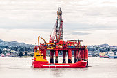 Off Shore Oil Fracking Rig