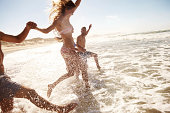 Splashing through the waves
