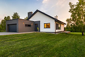 Stylish house with large lawn