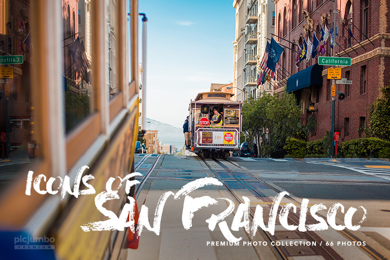Icons of San Francisco Stock Photo Collection