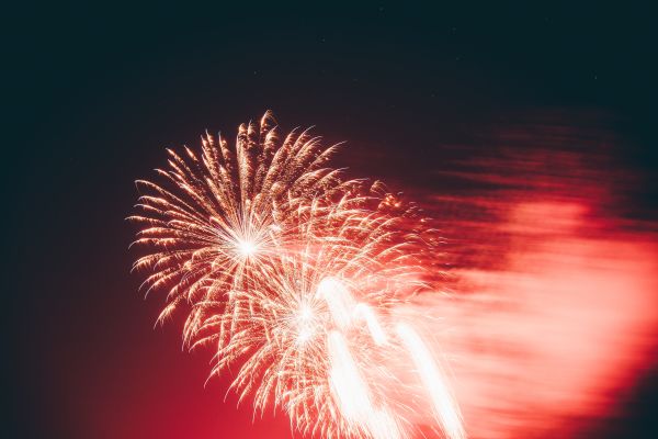 Red Fireworks Free Photo
