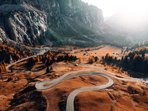 The Great Dolomites Road, Italy Free Stock Photo