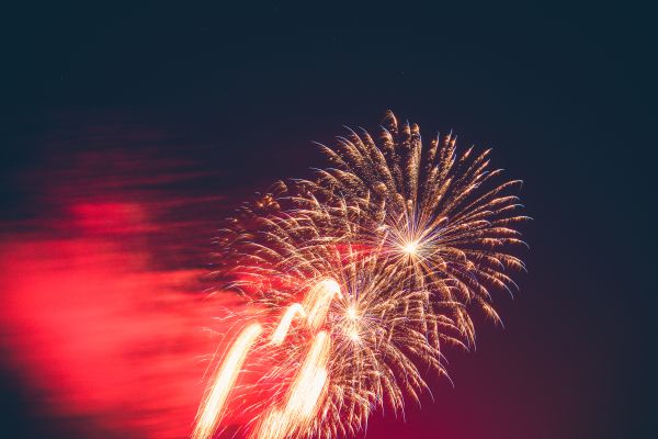 Vintage Fireworks 4th of July Free Photo