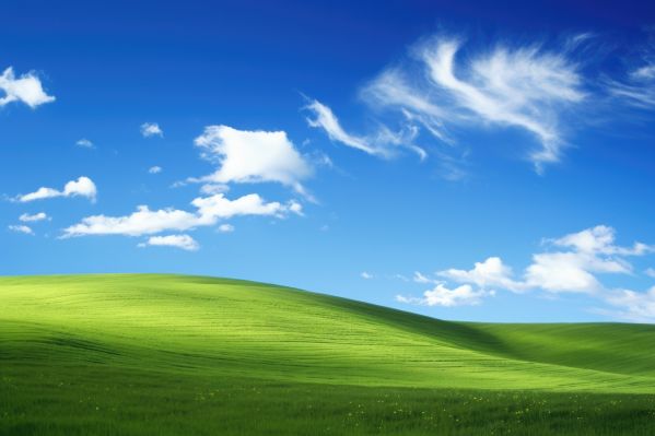Windows XP Inspired Hill Scenery Wallpaper Free Image